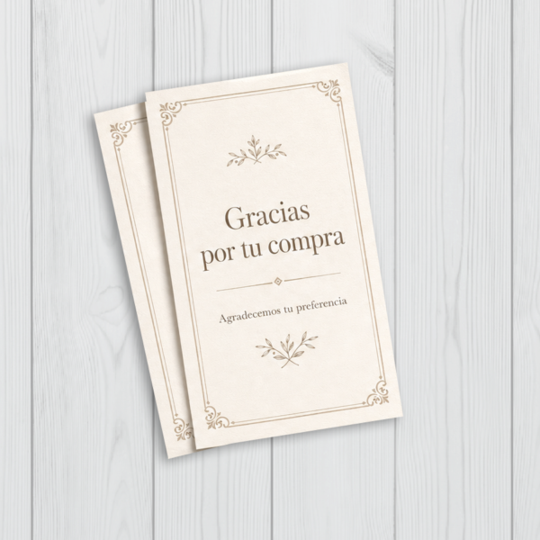Tarjeta de Agradecimiento 10x15cm